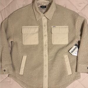 Dravus Women's Tempest Cream Sherpa Jacket Size Medium Natural BNWT